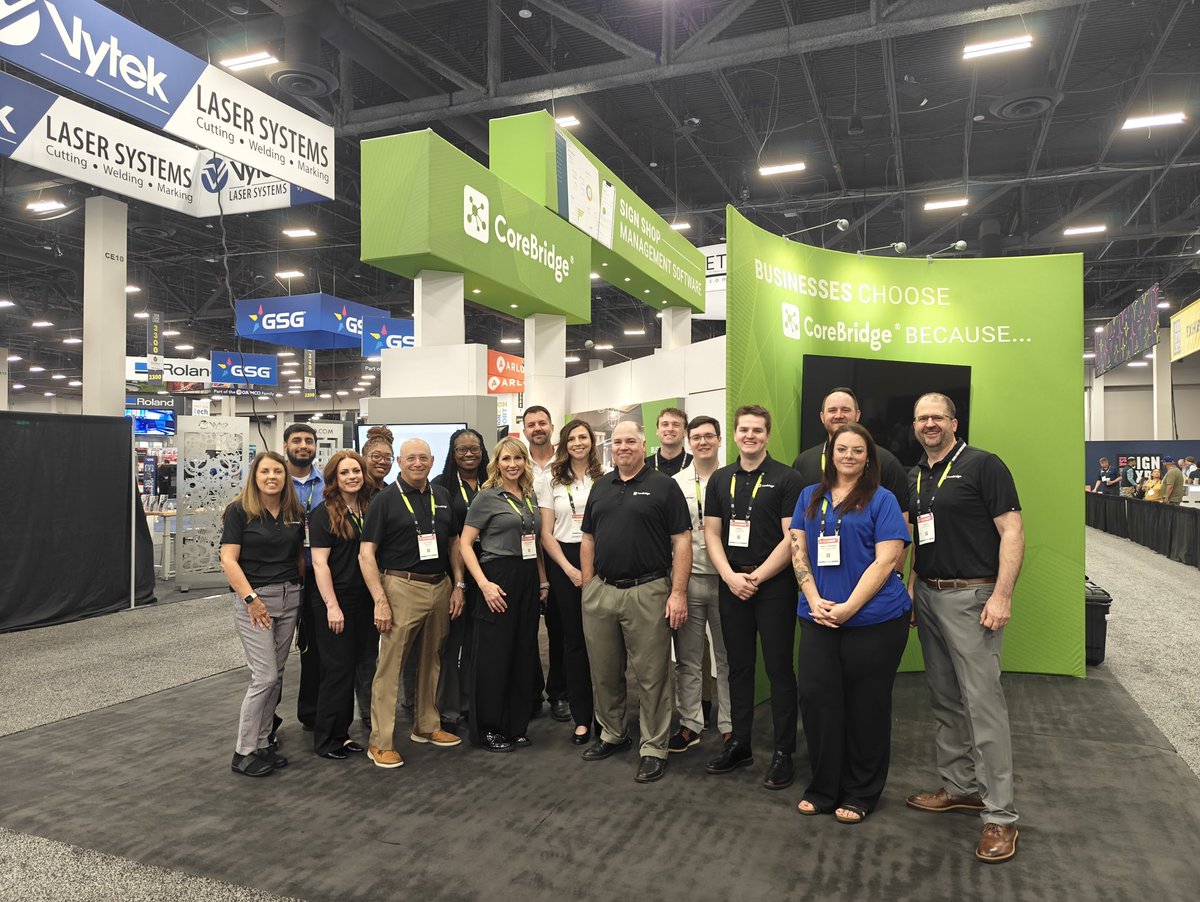 🎉 The CoreBridge team is officially on the floor at <a href="/ISAsigns/">ISASigns</a> <a href="/isasignexpo/">ISA Sign Expo</a> 2025 in Las Vegas! 🎉

Join us at the Mandalay Bay Convention Center—you can find us at booths #1036 and #3515!
#CoreBridge #ISASignExpo2025 #LasVegas #SignExpo #MandalayBay #BusinessEfficiency #ISA