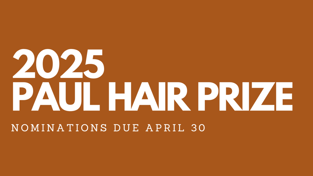 The Paul Hair Prize recognizes a critical edition or translation into English of primary source material on Africa. Review your eligibility and submit today! africanstudies.org/awards-prizes/…