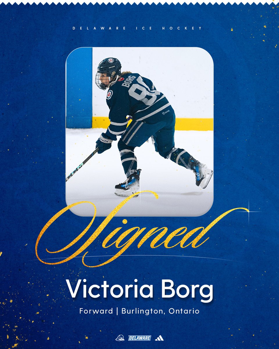 Officially a Blue Hen! Welcome, Victoria! ✍️
