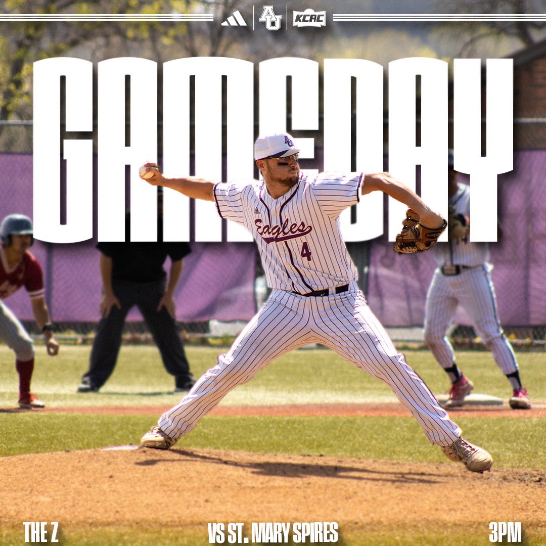 GAMEDAY!!🦅⚾️

🆚 | Univeristy of St. Mary 
📍 | Kansas City, MO
⌚️ | 3:00PM (CST)
🖥️ | kcacnetwork.com/avila/