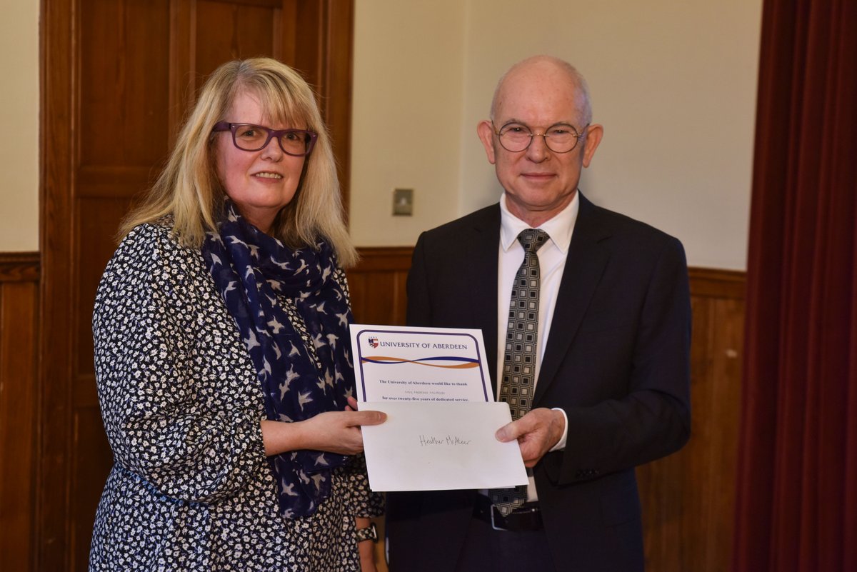 Congratulations to our wonderful colleague Heather McAteer, celebrating 25 years with the university. Heather started off in the bindery before joining the administration team here at the School of Education. Thank you for all your hard work and support over the years Heather!