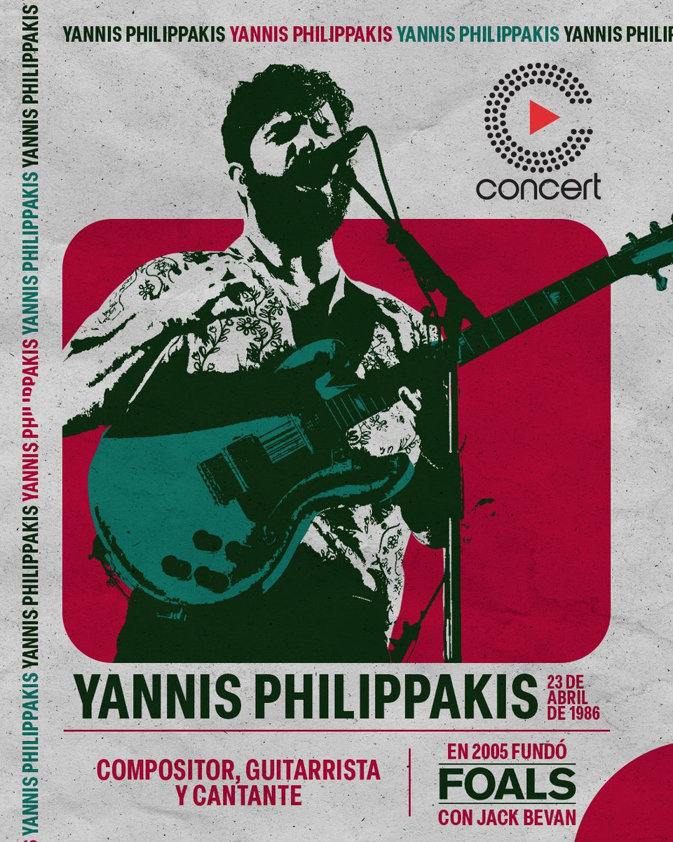 Concert_Channel's tweet image. ¡Feliz cumpleaños Yannis Philippakis! 🎂🥳🎶

Recuerda que Foals forma parte del talento que puedes disfrutar en #ConcertChannel 🤘