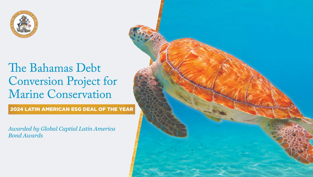 The Bahamas’ Marine Conservation Debt Swap wins ‘ESG Deal of the Year’ at the 2025 Latin America Bond Awards. 

Read the full press release here: opm.gov.bs/bahamas-debt-c…