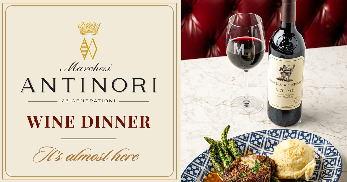 Chef-curated menu paired with wines from Villa Antinori, Tormaresca, and Stag’s Leap for just $100 per person. Reserve your spot today. 

maggianos.com/wine-dinner/