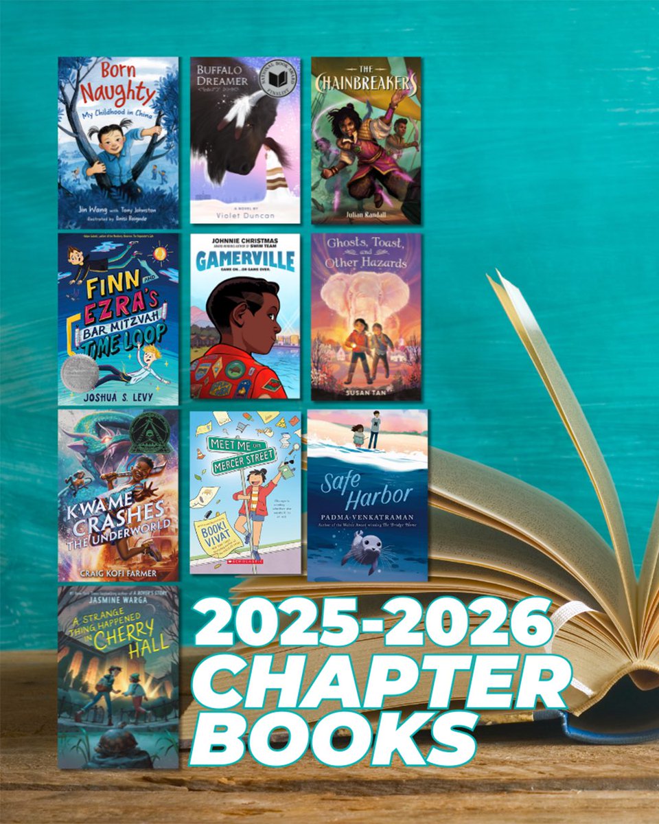 More great reads for your growing TBR: the 2025–2026 VA Reads chapter book picks are here! VA Reads curates inclusive, high-quality children’s lit to help students explore diverse perspectives. Stay tuned for our middle school &amp; YA selections!