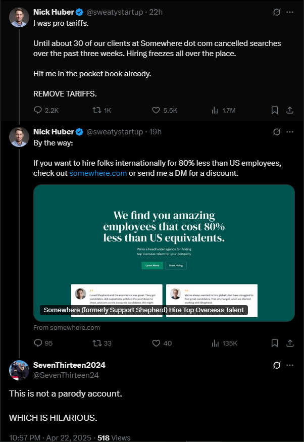 Best self-own of 2025...so far.

Comment section is worth it.

x.com/sweatystartup/…