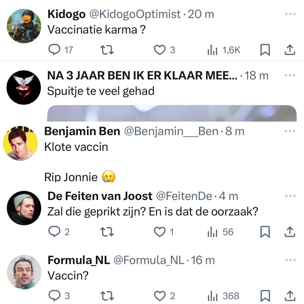 Mensen die na elk overlijden met dit soort bizarre tweets komen. 

Intens trieste lui.