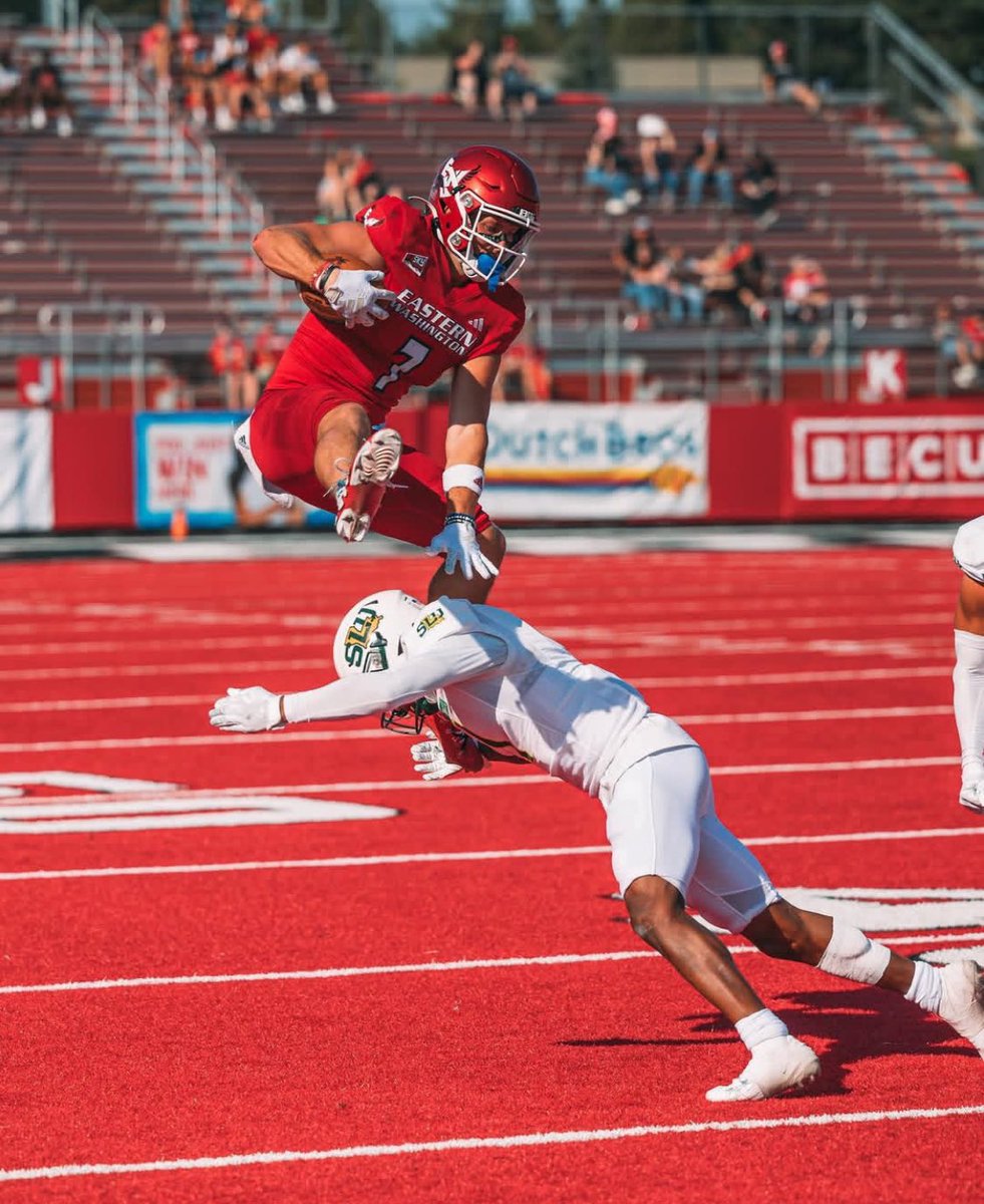 I pulled stats for 545 draft eligible WRs. #1 in receiving share? 

Efton Chism III, Eastern Washington (<a href="/EftonChism/">Efton Chism III</a>)

His 1311 receiving yards accounted for 50.8% of his team’s receiving yardage. Can’t cover him, even when you know the ball is going his way. 

#NFLDraft
