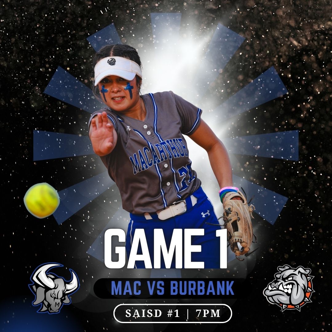Mac Softball (@macsoftball2015) on Twitter photo ๐จGAME 1
๐BURBANK HS
โฐ 7PM
๐ Mary Ann Villarreal Softball Complex
1002 Edwards, San Antonio, TX 78204
๐ธ<a href="/arshots/">๐ฐ๐๐๐ท๐พ๐๐ Media</a> <a href="/RealBrahmaPride/">MacArthur HS</a> <a href="/PrincipalHDZ/">Joaquin R Hernandez</a> <a href="/MacBrahmaSports/">Brahma Sports</a> <a href="/BrahmaNation/">Brahma Nation</a> <a href="/Coach_Ricker/">Jordon Ricker</a> ๐จGAME 1
๐BURBANK HS
โฐ 7PM
๐ Mary Ann Villarreal Softball Complex
1002 Edwards, San Antonio, TX 78204
๐ธ<a href="/arshots/">๐ฐ๐๐๐ท๐พ๐๐ Media</a> <a href="/RealBrahmaPride/">MacArthur HS</a> <a href="/PrincipalHDZ/">Joaquin R Hernandez</a> <a href="/MacBrahmaSports/">Brahma Sports</a> <a href="/BrahmaNation/">Brahma Nation</a> <a href="/Coach_Ricker/">Jordon Ricker</a>