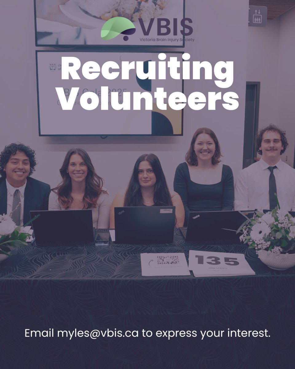Victoria Brain Injury Society (@vicbraininjury) on Twitter photo We are recruiting volunteers to join our team at VBIS! We are looking for individuals who are driven, committed, and passionate about supporting the community.
Reach out to myles@vbis.ca to learn more about volunteering with VBIS!
#volunteer #VBIS #braininjury #community We are recruiting volunteers to join our team at VBIS! We are looking for individuals who are driven, committed, and passionate about supporting the community.
Reach out to myles@vbis.ca to learn more about volunteering with VBIS!
#volunteer #VBIS #braininjury #community