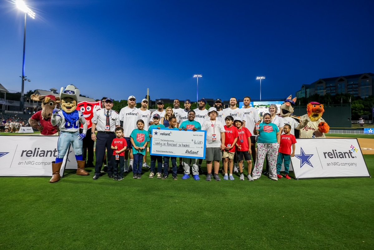 reliantenergy (@reliantenergy) on Twitter photo We knocked it out of the park, thanks to the <a href="/dallascowboys/">Dallas Cowboys</a> and DFW media members! This year, Reliant surpassed $1 million in total charitable support since the #ReliantDerby began in 2012!
Can't wait to see y'all there next year! #ReliantGives We knocked it out of the park, thanks to the <a href="/dallascowboys/">Dallas Cowboys</a> and DFW media members! This year, Reliant surpassed $1 million in total charitable support since the #ReliantDerby began in 2012!
Can't wait to see y'all there next year! #ReliantGives