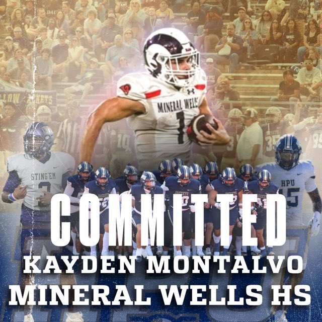 Kayden Montalvo (@kaydenmontalvo1) on Twitter photo Super excited to announce my commitment to Howard Payne University!! <a href="/Cj_John44/">Coach Johnson</a> <a href="/TyBachtel/">TyBachtel</a> <a href="/CoachCWorrell/">Cody Worrell</a> <a href="/JClay1991/">Jacob Clay</a> <a href="/HPUFootball/">Howard Payne University Football</a> Super excited to announce my commitment to Howard Payne University!! <a href="/Cj_John44/">Coach Johnson</a> <a href="/TyBachtel/">TyBachtel</a> <a href="/CoachCWorrell/">Cody Worrell</a> <a href="/JClay1991/">Jacob Clay</a> <a href="/HPUFootball/">Howard Payne University Football</a>