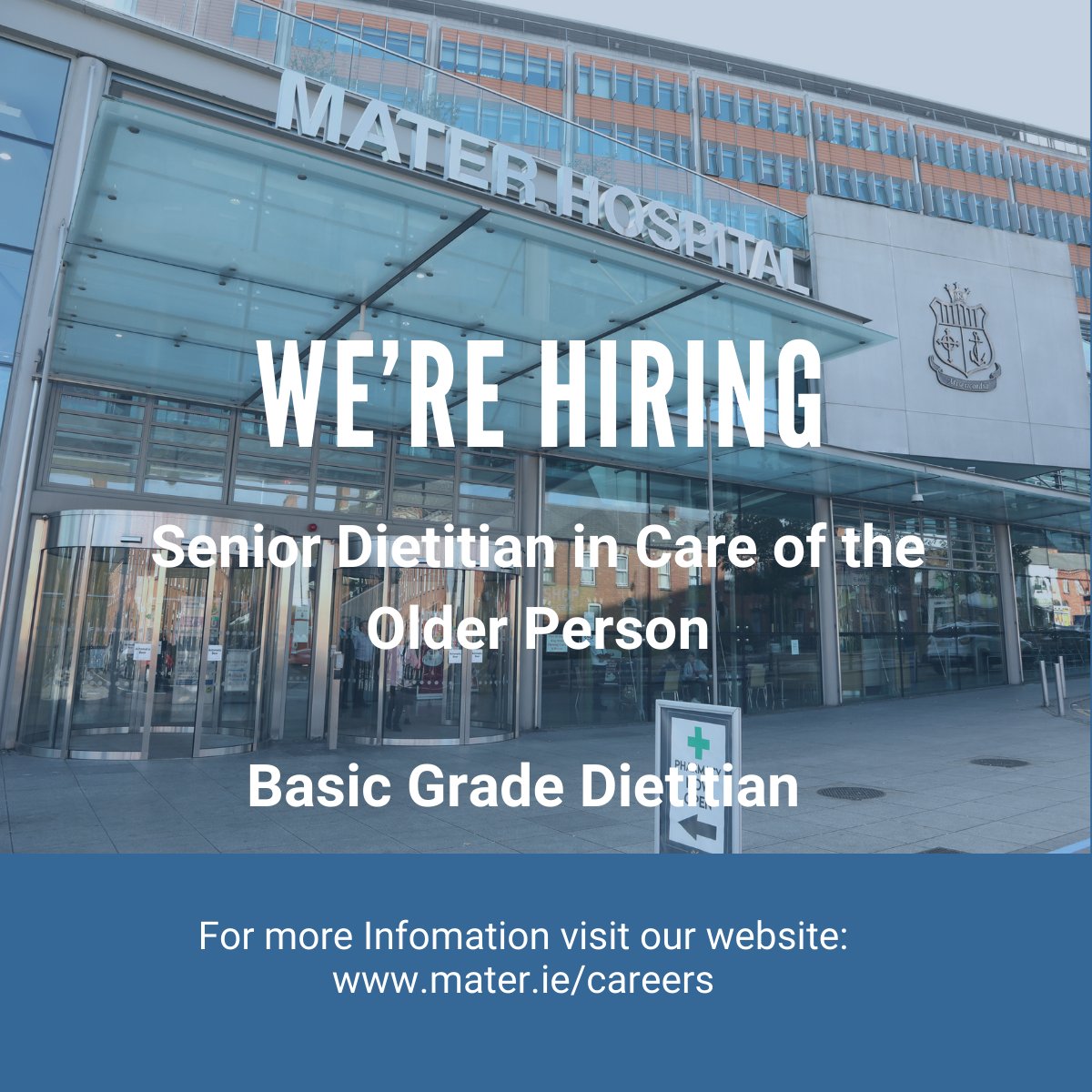 Join our Dietetics Department today! We are currently recruiting for a Senior Dietitian in Care of the Older Person and Basic Grade Dietitian.
Click on the link below for more information and on how to apply:
rezoomo.com/company/mater-… 
#hscpjobs #matercareers