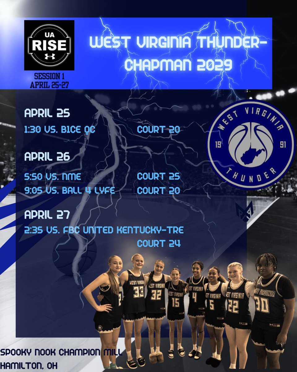 Excited for our girls to get a chance to play up an age group in the 15U UA Rise session 1 this weekend in Hamilton, OH. Lets goooooo!