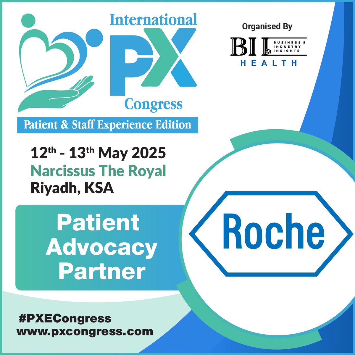 (pxcongress.com/pxsx-2025-riya…) 🔷Championing Innovation. Empowering #Patients.
We are honored to welcome @roche as a #PatientAdvocacy Partner at the #patient &amp; #StaffExperience Edition of the International #PXCongress – #Riyadh.