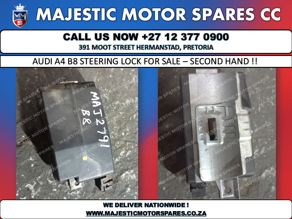 SpareMotor's tweet image. For Sale: Audi A4 B8 Steering Lock – Used
#AudiA4 #A4B8 #SteeringLock #OEMParts #UsedCarParts #AudiParts #AutoPartsForSale #A4Parts
majesticmotorspares.co.za