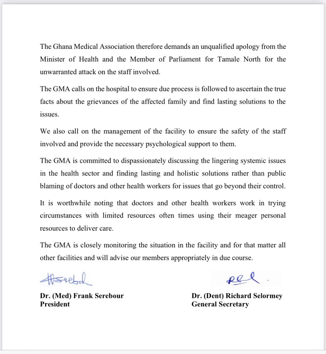 Development at Tamale Teaching Hospital