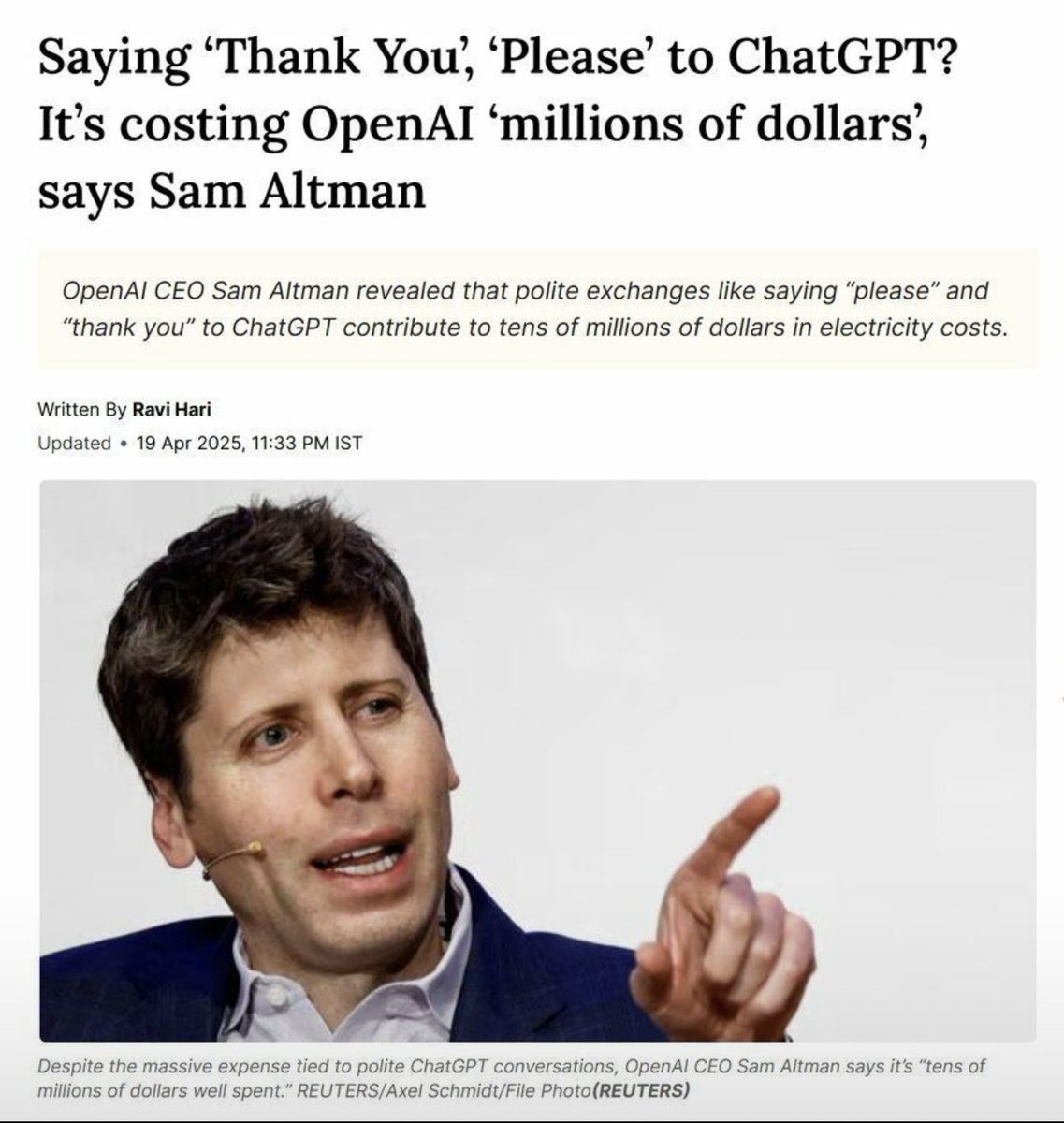 But let’s be honest…

When the robots do take over, I want it on record that I was polite.
I said “please.”
I said “thank you.”
I even threw in a “much appreciated” once or twice.

Do I really think being polite will save me?
No.
But do I want to risk it?

Also no.