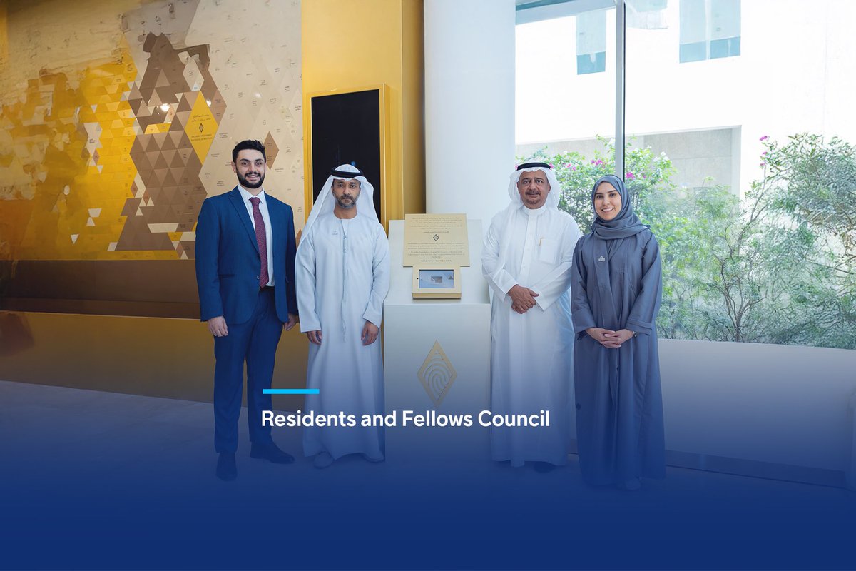 MBRUniversity's tweet photo. Proud of the #MBRU Residents and Fellows Council for earning their name on the #AlJalilaFoundation donor recognition wall. Their compassion supported the “Help Save Meera’s Heart” campaign reach its goal, enabling Meera to receive life-saving heart surgery at @JalilaChildrens. #DubaiHealth #PatientFirst
