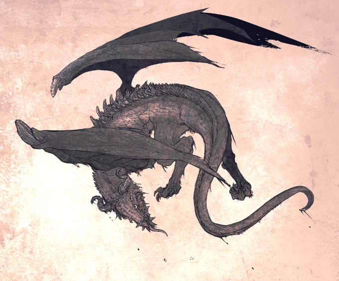 今日ってドラゴンの日なの!? 再掲ばっかで悪いけど私の描いたドラゴンでも見ていってね!!!