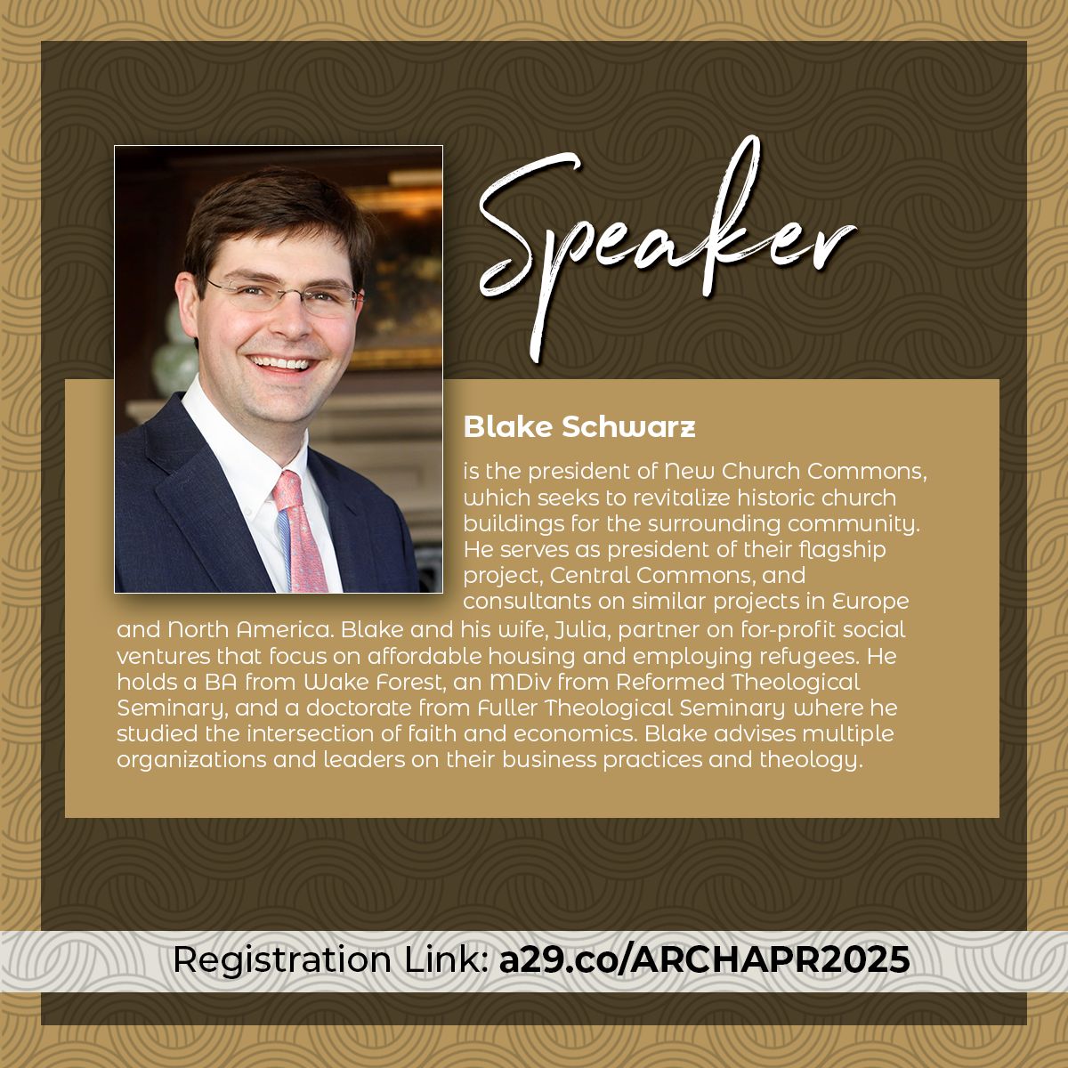 Don't miss this - tomorrow! What if church buildings sparked community transformation? Join the ARCH Symposium with Blake Schwarz (New Church Commons) to explore how repurposed spaces like Central Commons bring mission &amp; entrepreneurship together.
Sign-up: a29.co/ARCHAPR2025
