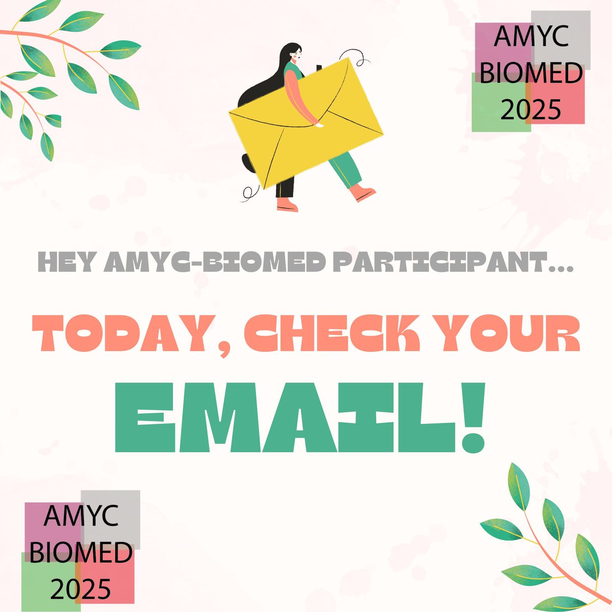 👀 Hey #AMYCBIOMED2025 participants... today, check your email for an important communication!!
#AMYCBIOMED is arriving in Palermo, from 23 to 25 June 2025!
