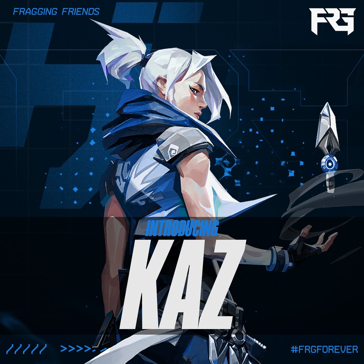 FROM ACADEMY TO ELITE.⚔️ <a href="/kaz_vlr/">kaz</a> 

Please welcome FRG kaz - now officially part of FRG Elite as our new Duelist.

He debuts tonight in the <a href="/projectvgg/">PROJECT V</a> Weekly Cup.

Let’s lock in. #FRGForever