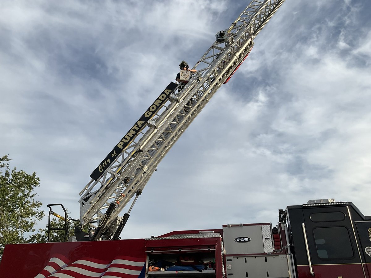 OMG!  So much fun Learning about fire trucks, swat, trucks, ambulances, and helicopters at Sallie Jones Elementary.  Loved watching a fireman climbed a ladder for a #suncoastremakdays and #RemakeDays photo opp!@SuncoastCGLR