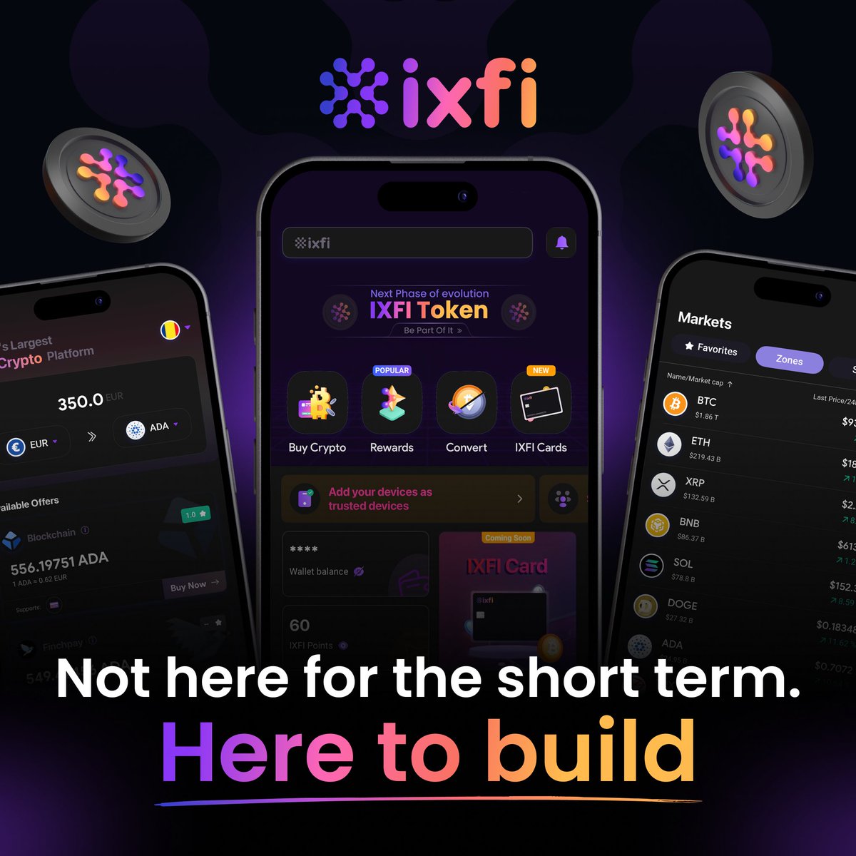 More products. More features. More utility. More for the community and the world. 

$IXFI is just getting started.
