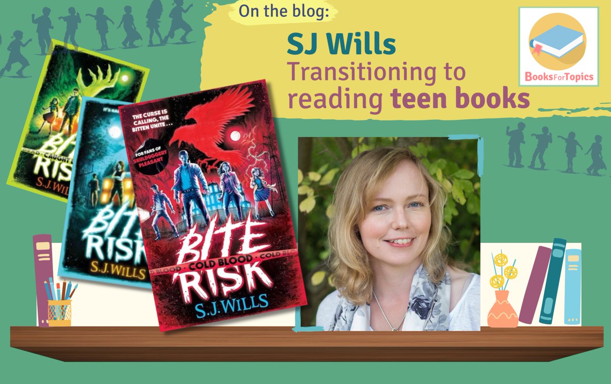 "At this age, many readers actively seek to imagine themselves in all sorts of unpredictable and frightening situations, within the safety of fiction."

On the blog, <a href="/SophsWills/">SJ Wills</a> shares recommendations for readers moving from Middle Grade to TEEN Reads: ➡️ booksfortopics.com/stepping-into-…
