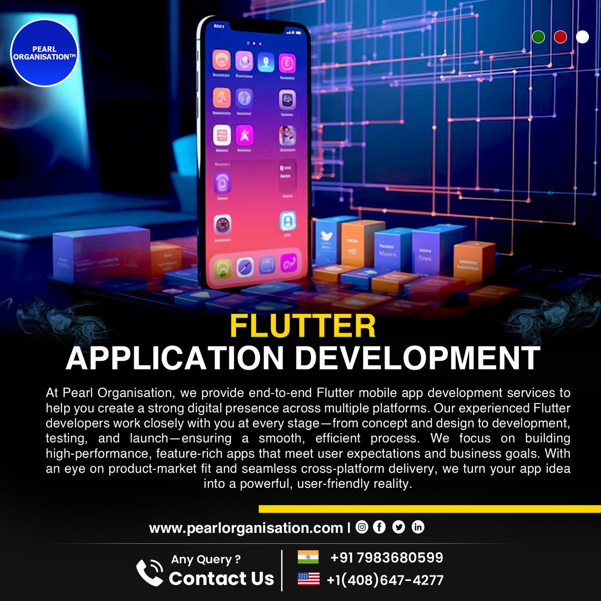 pearlorgs's tweet photo. Pearl Organisation builds powerful Flutter apps for seamless performance across platformsโdesign, development, testing, and launch.
.
.
https://t.co/7Xwf36jCC9
.
.
#PearlOrganisationReviews #FlutterDevelopment #CrossPlatformApps #MobileAppDevelopment #TechExperts #AppLaunch https://t.co/eU9QYSoVHa