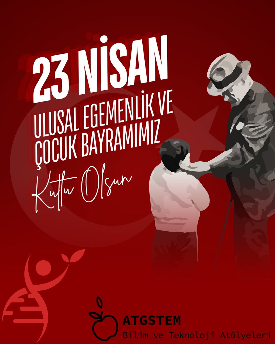 Bir bayram düşünün, sadece çocuklara ait…
Bir lider düşünün, tüm geleceği çocuklara emanet eden…

“Dünyada her şey için, medeniyet için, hayat için, başarı için, en hakiki mürşit ilimdir, fendir.”
diyerek bize yol gösteren o büyük insan: Mustafa Kemal Atatürk.

Bugün sadece bir