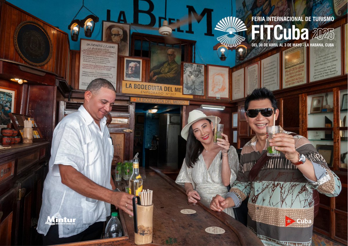 🌟 ¡Solo falta 1 semana para #FITCuba2025! 🇨🇺🪭
La cuenta regresiva ha comenzado. Del 30 de abril al 3 de mayo, Cuba se convertirá en el epicentro del turismo en la región, y tú no puedes faltar. Asegúrate de estar listo para explorar lo mejor de nuestro sector.  #Cuba
