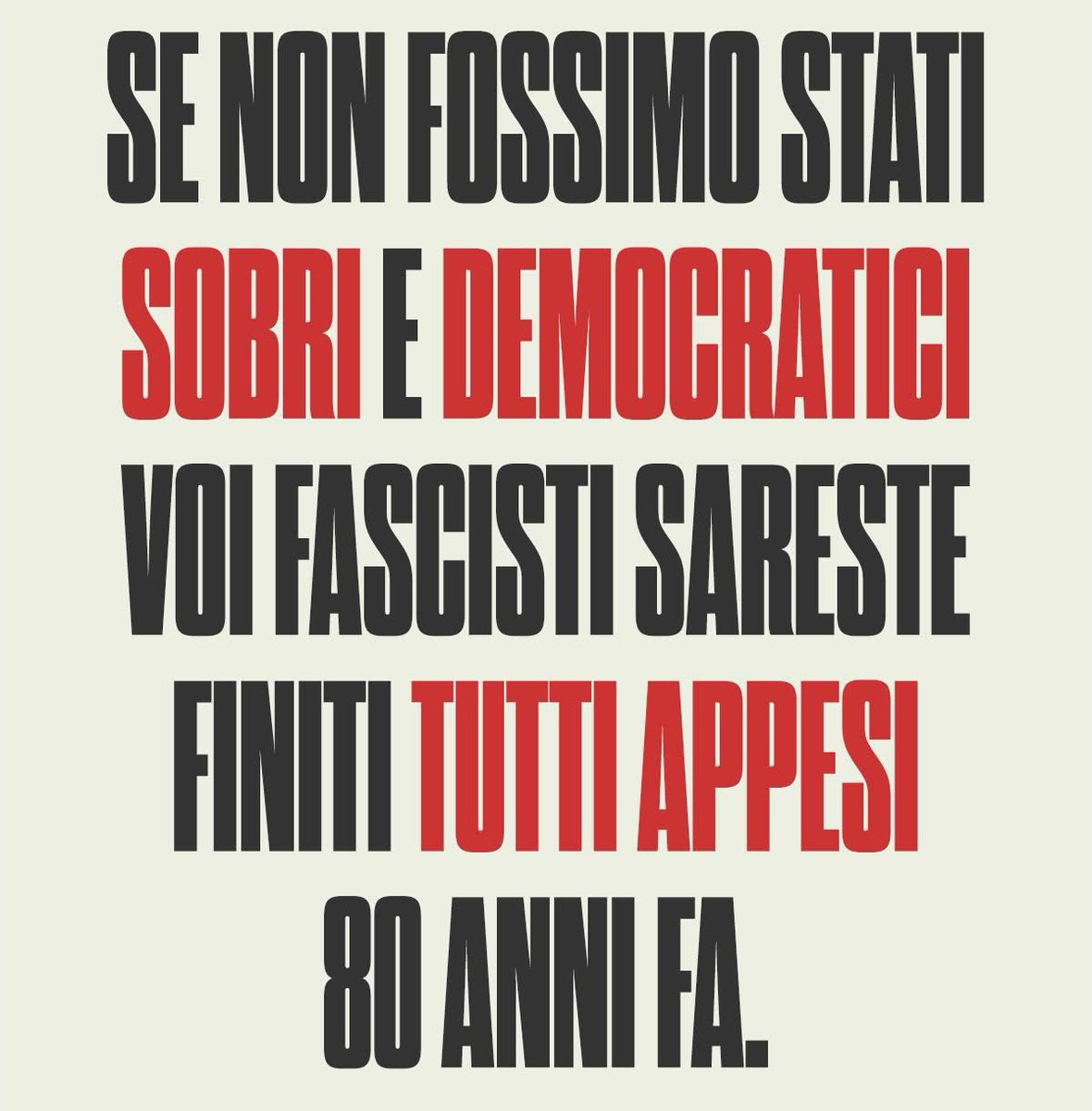 #ilmio_SOBRIO_25Aprile 
#25aprile_è_ANTIFASCISTA 
#facciamorete