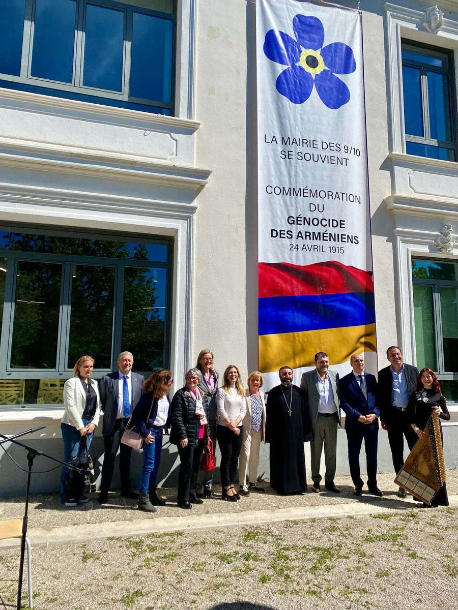 🇦🇲 Ce matin, j’ai assisté aux côtés de <a href="/sophie_arrighi/">Sophie Arrighi</a>, d'Anne-marie Gregori et d'Anne Marie D'estienne D'orves à la cérémonie organisée par la mairie du 9/10 en mémoire du génocide arménien. 
Nous ne devons jamais oublier la tragédie vécue par le peuple arménien, ni laisser