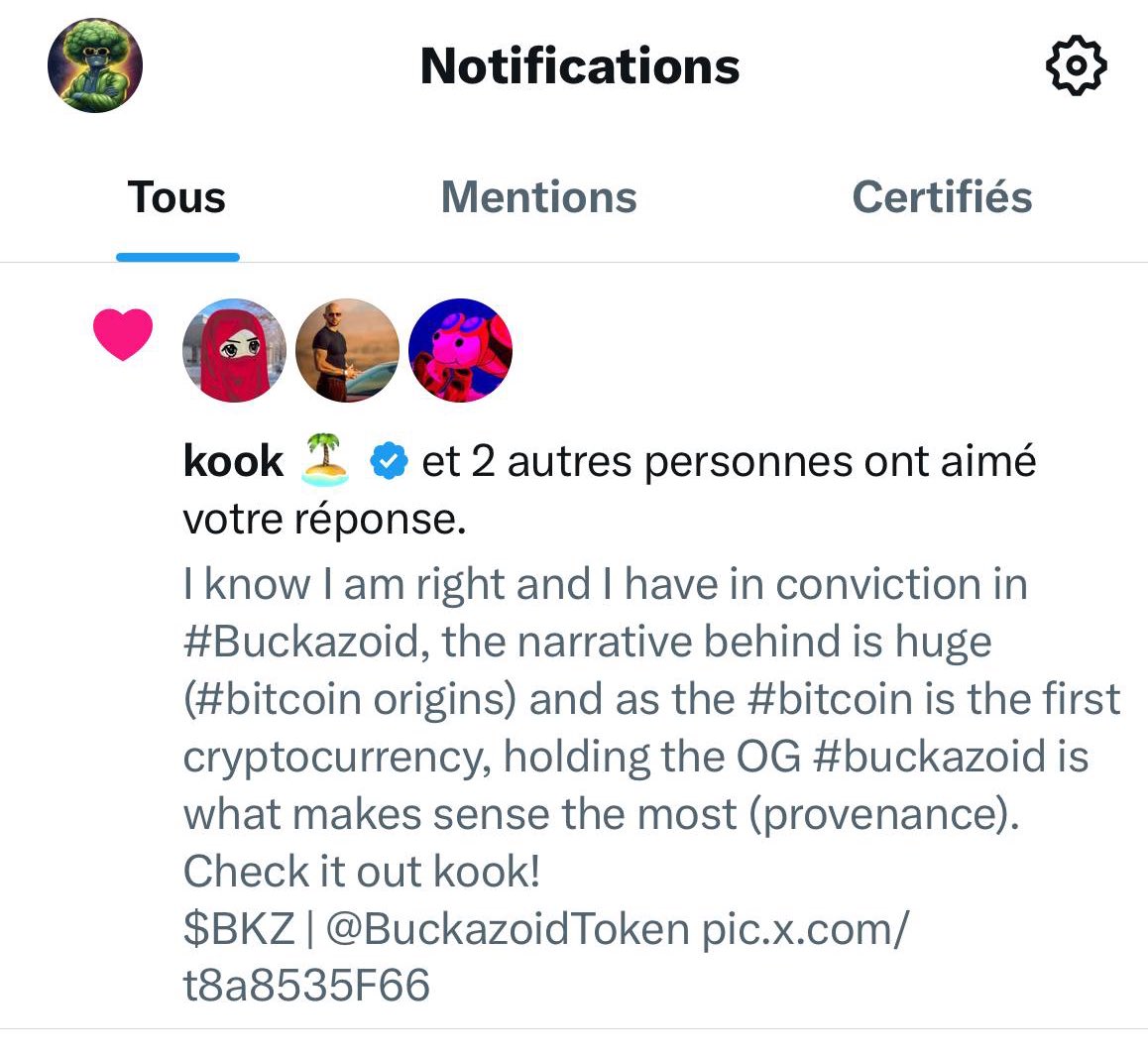 rxo9191's tweet photo. @KookCapitalLLC knows…
#Buckazoid is the one.
Community is unfazed.
Narrative is the same.

$BKZ | @BuckazoidToken 

B8pdRYXBoxqQfBjEFxuUcWoRA3CVc3jRmsMM3mAppump

$TROLL #ZEREBRO #Fartcoin #Griffain https://t.co/w4PPV9DBfc