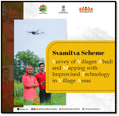PIB_India's tweet image. Building a Self-Reliant India: 5 Years of #SVAMITVAScheme 

💠 Launched in April 2020, #SVAMITVA provides legal ownership of rural residential land using drone-based surveys

💠 It aims to empower rural citizens with property cards, enabling access to credit, dispute resolution,…