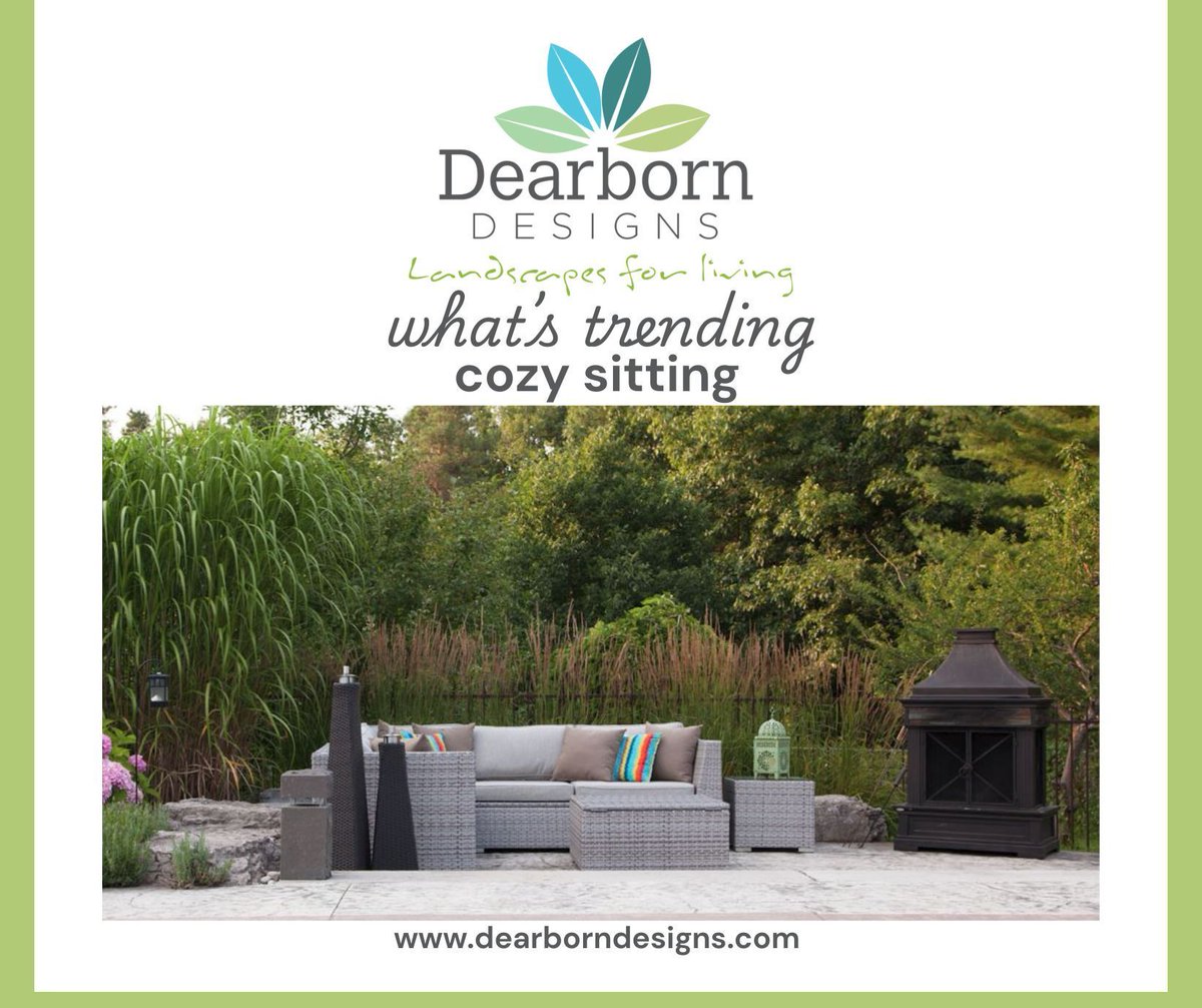Picture this: a cozy evening filled with laughter, a glass of wine in hand, surrounded by family &amp; friends. It's the perfect way to unwind &amp; make memories together. Looking for inspiration? Check out my latest ideas at dearborndesigns.com.  #OutdoorLiving #LandscapesforLiving