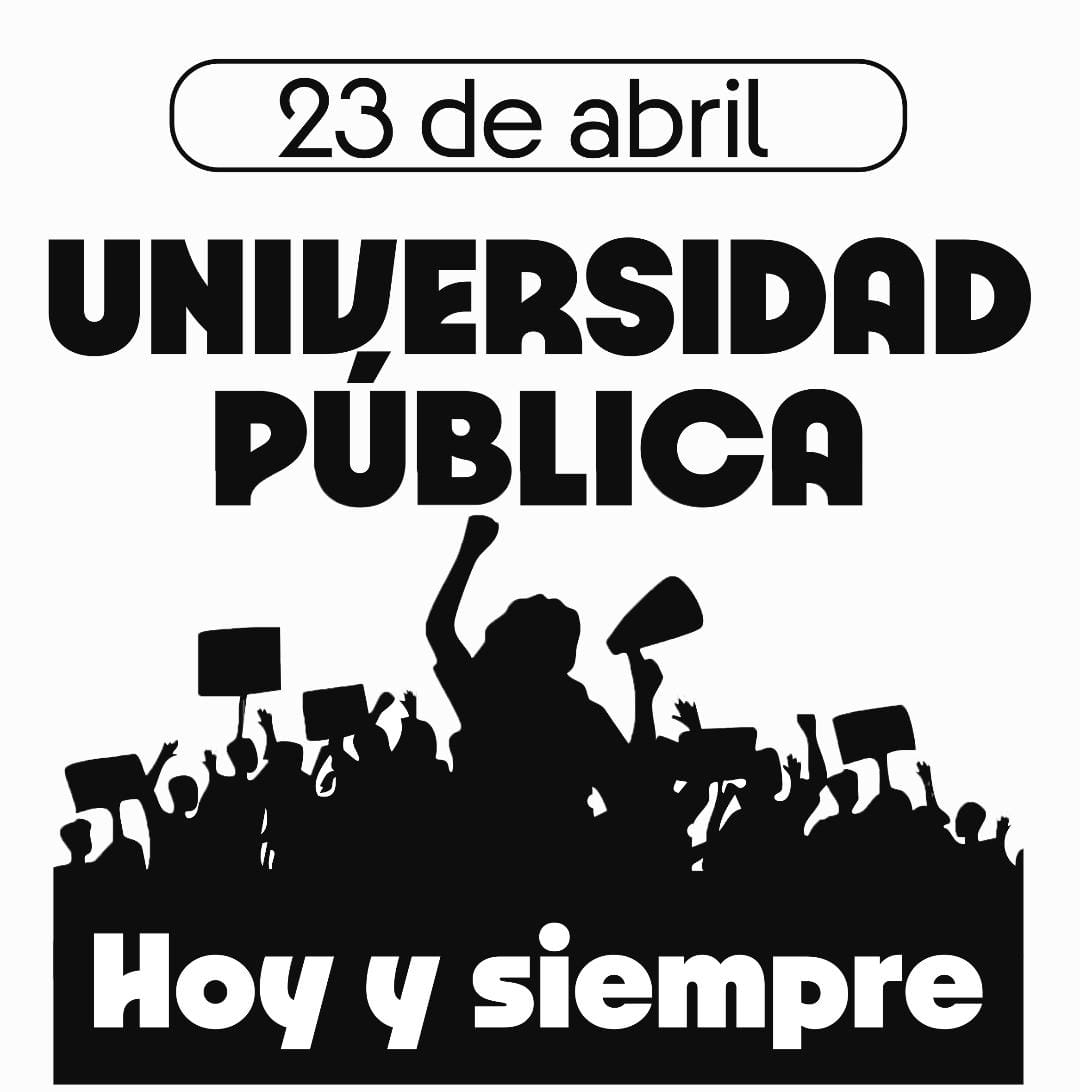 Hace un año estábamos en la calle por la universidad pública. HOY, UN AÑO DESPUÉS, ESTAMOS PEOR. ¡No podemos normalizar esto! 
#LaEducaciónSeDefiende #UniversidadPúblicaHoyYSiempre  #UniversidadPúblicaEnPeligro #LaEducaciónEsUnDerecho #DefendamosNuestroFuturo