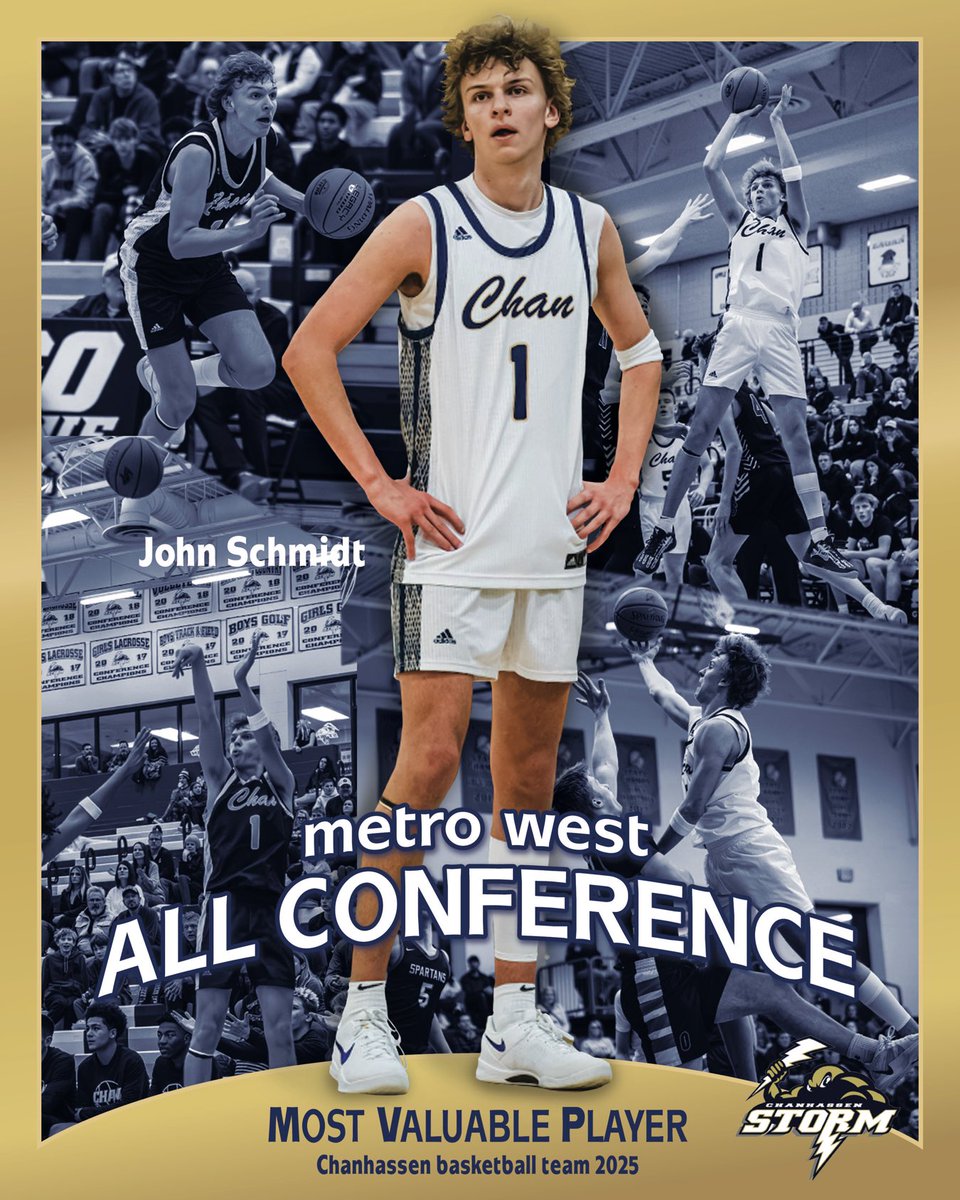 All-Conference, John Schmidt!! 18ppg, 6rbg, voted co-team MVP, gonna hoop at Hamline next year!
Great senior season!!!