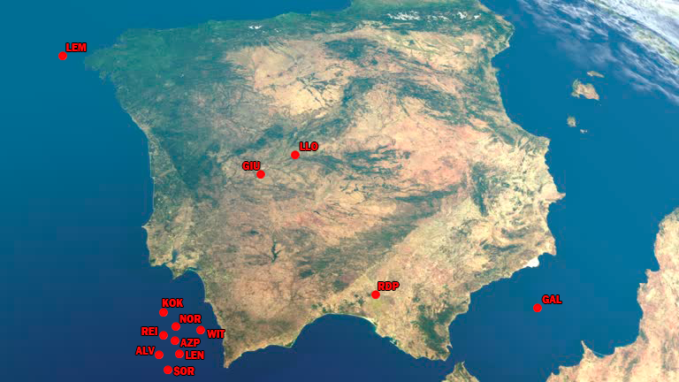 Tonigonzlz's tweet photo. 🔄ACTUALIZACIÓN
Gracias al Meteosat podemos saber la ubicación de los jugadores.

💪Giuliano y Llorente ya están por el rio Tajo.

🦐Lemar se ha pasado y va directo a Francia.

😰De Paul se confundió y se metió por el rio Guadalquivir.

El resto aun no han llegado a la península. https://t.co/lv9xzIUlCB