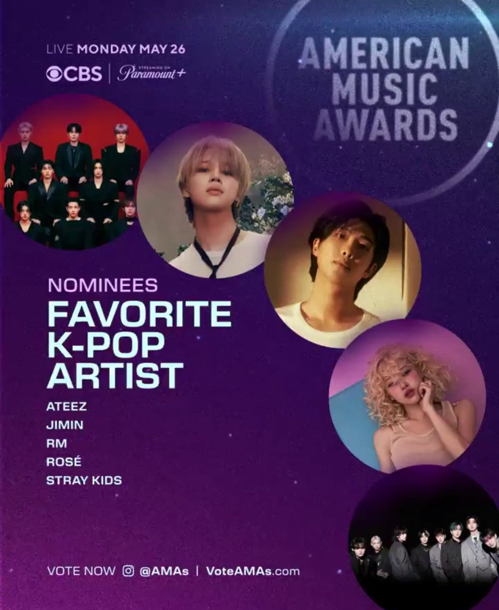 NAMJOON AND JIMIN nomination for the 2025 American Music Awards AMAs

Favorite K-Pop Artist
— Jimin
— RM

CONGRATULATIONS RM 
CONGRATULATIONS JIMIN 
#지민 #JIMIN 
#방탄소년단RM #RM #김남준 #Namjoon