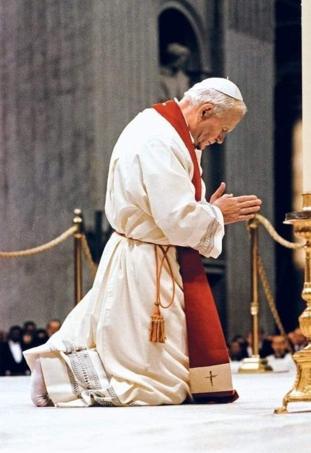 trad_west_'s tweet photo. "We must defend the truth at all costs, even if we are reduced to just twelve again."  

- St. Pope John Paul II https://t.co/RlvcVNY3ww