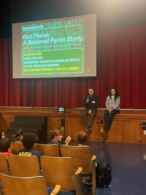 WVMSDragons's tweet image. 🌍 In celebration of #EarthDay, WV Ss experienced a powerful screening of Out There: A National Parks Story-a breathtaking tribute to America’s national parks. Afterward, they joined an inspiring Q&amp;amp;A w/ filmmaker Brendan Hall &amp;amp; composer (and LMSD alum!) Elizabeth PW. 📽️ #LMSD