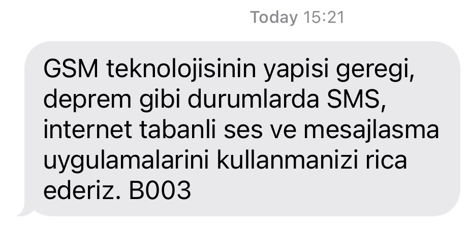 uylmn's tweet photo. GSM teknolojisi ilk çağdan diye herhalde. Depremde bana bel bağlamayın diyor https://t.co/RWT6kD9fGq