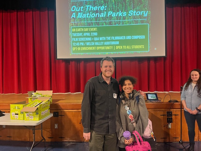 WVMSDragons's tweet image. 🌍 In celebration of #EarthDay, WV Ss experienced a powerful screening of Out There: A National Parks Story-a breathtaking tribute to America’s national parks. Afterward, they joined an inspiring Q&amp;amp;A w/ filmmaker Brendan Hall &amp;amp; composer (and LMSD alum!) Elizabeth PW. 📽️ #LMSD
