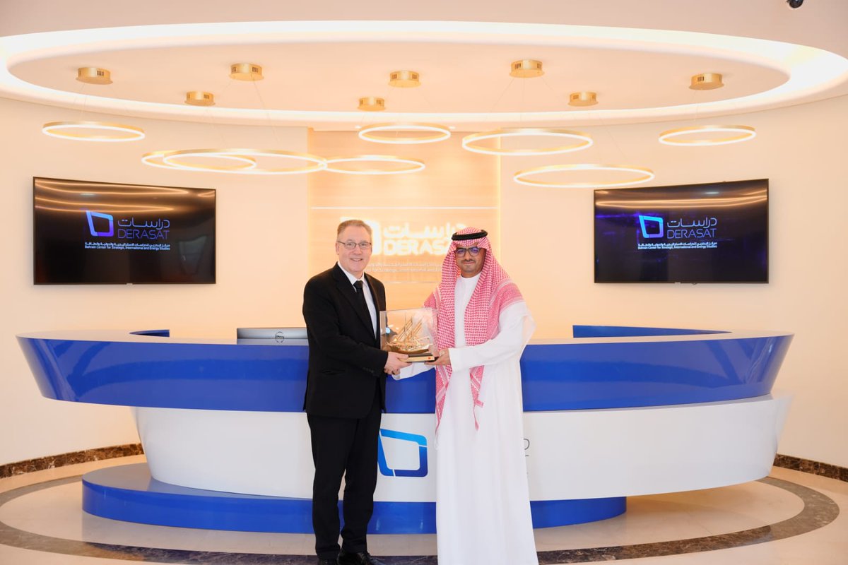 UndpBahrain's tweet photo. .@AbdallahAldard1,RD @UNDPArabStates met Abdulla Mohamed Alahmed, Executive Director of the Bahrain Center for Strategic, International and Energy Studies @Derasatbh, they discussed how we can expand our collaboration on data and digitalization systems & #SDG tracking tools https://t.co/OtQK869T0U
