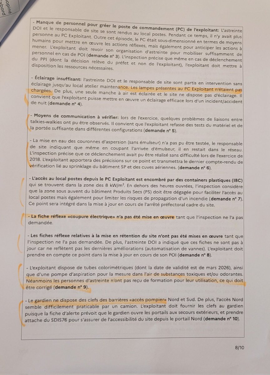 Exercice #POI "presque" parfait sur ce site #SEVESO haut. La préparation du #CSS de demain laisse parfois dubitatif sur la #formation de certains #salariés. Heureusement, c était "pour de faux". Nous échangerons demain avec  <a href="/Prefet76/">Préfet de Normandie et de la Seine-Maritime</a> et <a href="/Brenntag/">Brenntag</a> sur le sujet. #CaFaitPeur