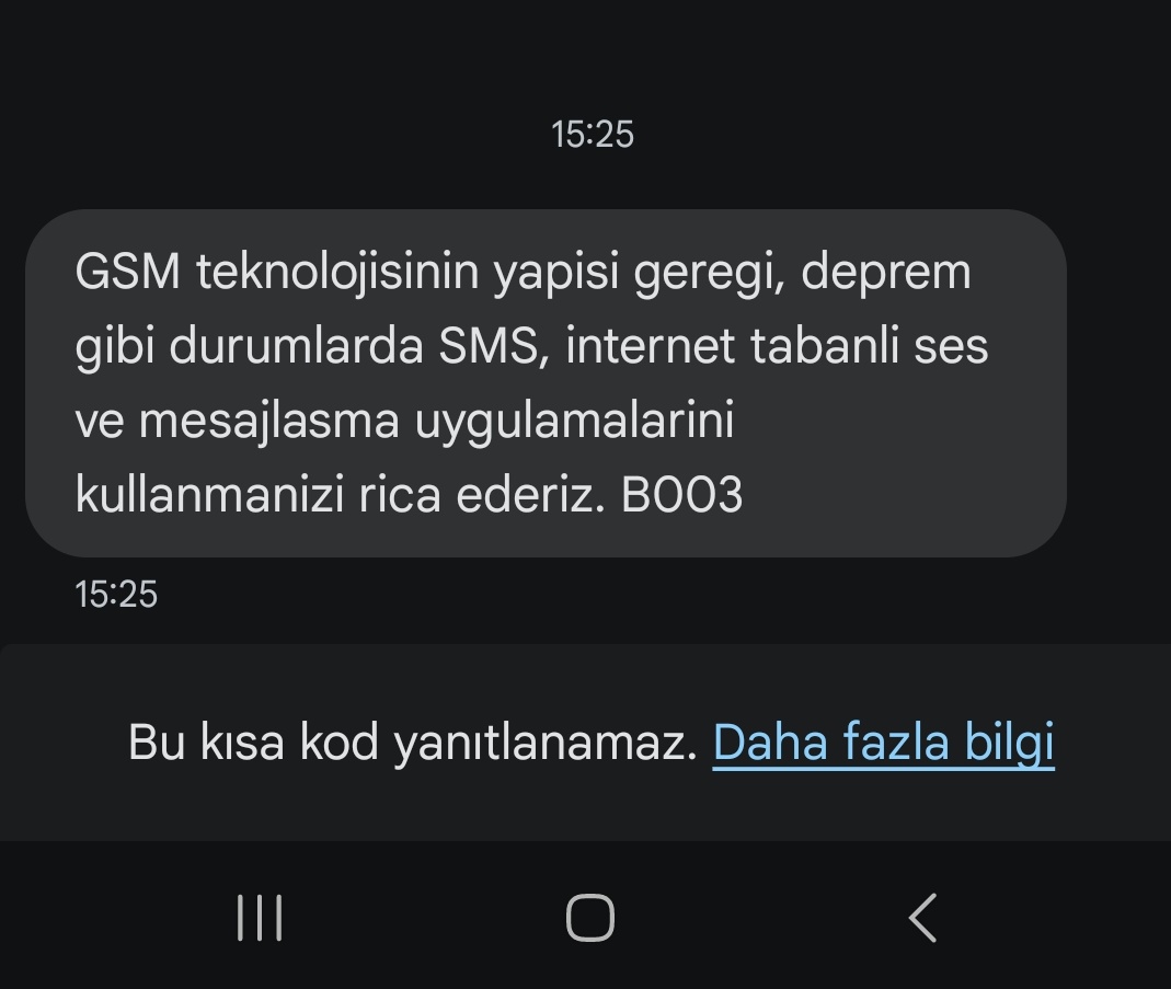 Fearless_Eaglee's tweet photo. Şebeke yok internet hepten yok nasıl internet ile haberleşecez!
@VodafoneTR @VodafoneDestek #deprem https://t.co/dzxwdQyVCD