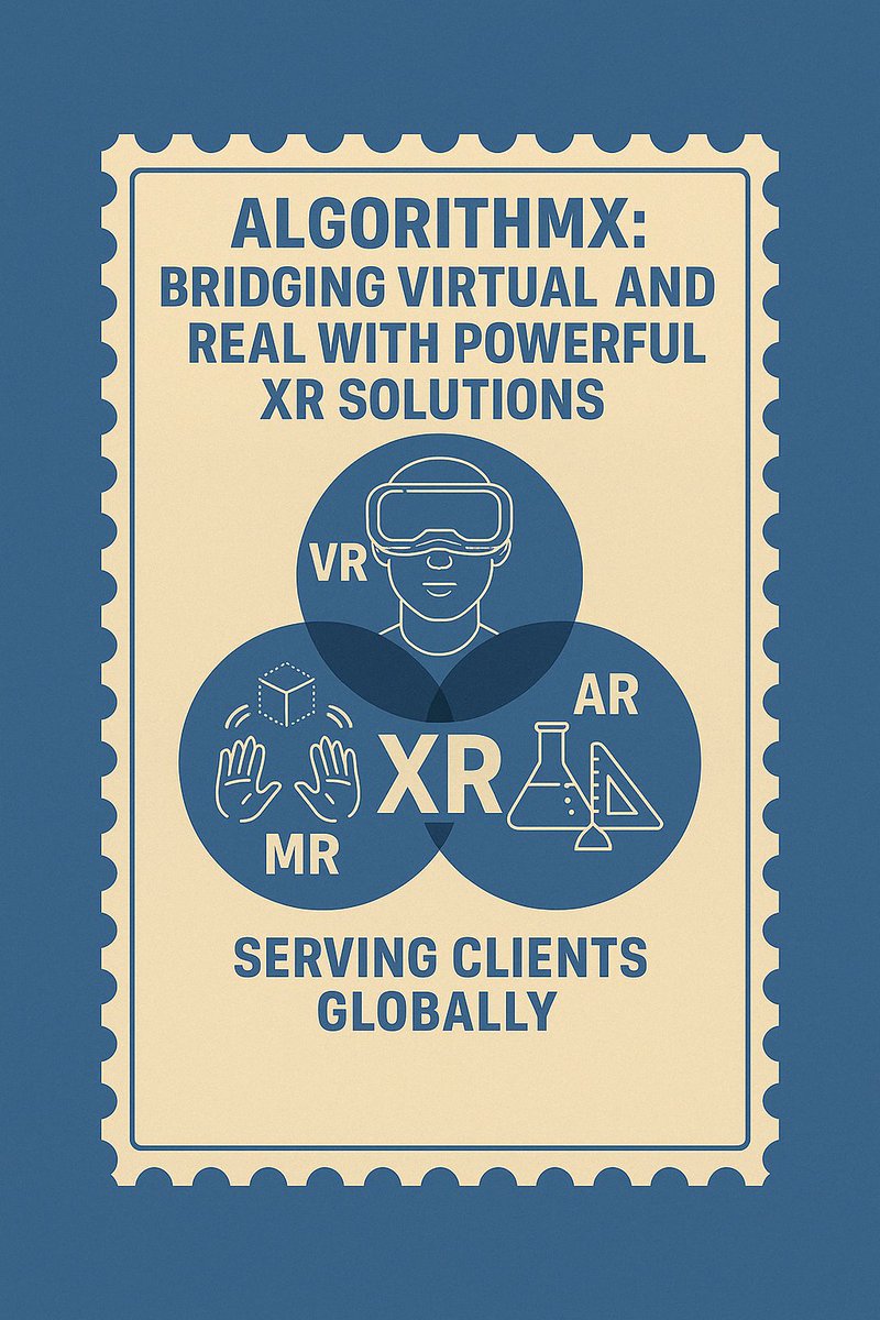 algorithmxinc's tweet image. At AlgorithmX, we&apos;re leading the charge in blending the virtual and physical realms. With our XR solutions, we’re reshaping how businesses experience VR, AR, and MR. Ready to take your brand into the future? 

#XRTech #InnovationInTech #FutureOfReality #AR #VR #MR